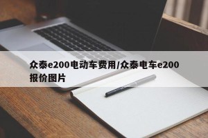 众泰e200电动车费用/众泰电车e200报价图片